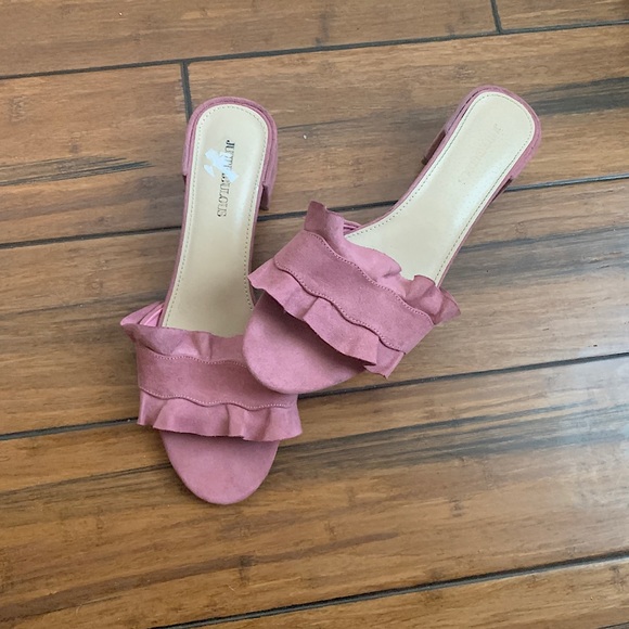 JustFab Shoes - 4/$25 Pink Ruffle Sandals